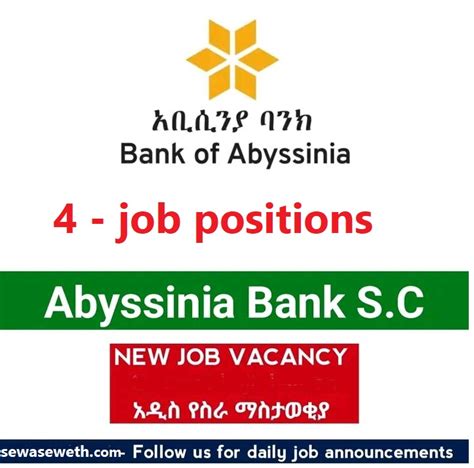 Ethiopian Jobseeker may apply for this job on or before March 18, 2023. . Abyssinia bank vacancy for fresh graduate 2023